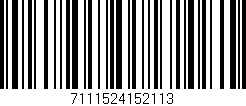 Código de barras (EAN, GTIN, SKU, ISBN): '7111524152113'