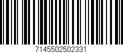 Código de barras (EAN, GTIN, SKU, ISBN): '7145502502331'