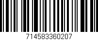 Código de barras (EAN, GTIN, SKU, ISBN): '714583360207'