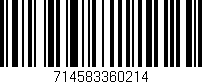 Código de barras (EAN, GTIN, SKU, ISBN): '714583360214'