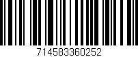 Código de barras (EAN, GTIN, SKU, ISBN): '714583360252'