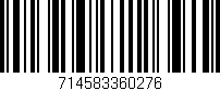 Código de barras (EAN, GTIN, SKU, ISBN): '714583360276'
