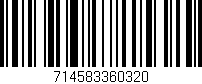 Código de barras (EAN, GTIN, SKU, ISBN): '714583360320'