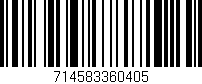 Código de barras (EAN, GTIN, SKU, ISBN): '714583360405'
