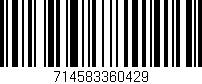 Código de barras (EAN, GTIN, SKU, ISBN): '714583360429'