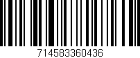 Código de barras (EAN, GTIN, SKU, ISBN): '714583360436'