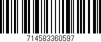 Código de barras (EAN, GTIN, SKU, ISBN): '714583360597'