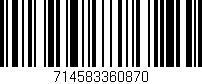 Código de barras (EAN, GTIN, SKU, ISBN): '714583360870'