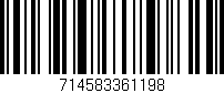 Código de barras (EAN, GTIN, SKU, ISBN): '714583361198'