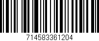 Código de barras (EAN, GTIN, SKU, ISBN): '714583361204'