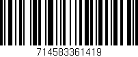 Código de barras (EAN, GTIN, SKU, ISBN): '714583361419'