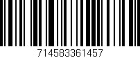 Código de barras (EAN, GTIN, SKU, ISBN): '714583361457'