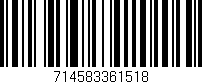 Código de barras (EAN, GTIN, SKU, ISBN): '714583361518'