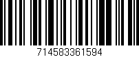 Código de barras (EAN, GTIN, SKU, ISBN): '714583361594'