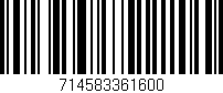 Código de barras (EAN, GTIN, SKU, ISBN): '714583361600'