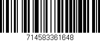 Código de barras (EAN, GTIN, SKU, ISBN): '714583361648'