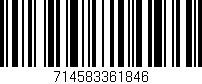 Código de barras (EAN, GTIN, SKU, ISBN): '714583361846'