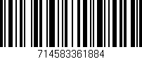 Código de barras (EAN, GTIN, SKU, ISBN): '714583361884'