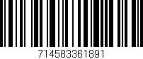 Código de barras (EAN, GTIN, SKU, ISBN): '714583361891'