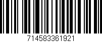 Código de barras (EAN, GTIN, SKU, ISBN): '714583361921'