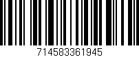 Código de barras (EAN, GTIN, SKU, ISBN): '714583361945'