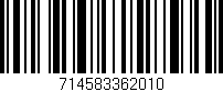 Código de barras (EAN, GTIN, SKU, ISBN): '714583362010'