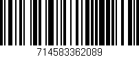 Código de barras (EAN, GTIN, SKU, ISBN): '714583362089'