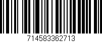 Código de barras (EAN, GTIN, SKU, ISBN): '714583362713'