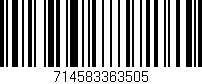 Código de barras (EAN, GTIN, SKU, ISBN): '714583363505'