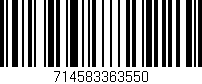Código de barras (EAN, GTIN, SKU, ISBN): '714583363550'