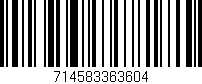 Código de barras (EAN, GTIN, SKU, ISBN): '714583363604'