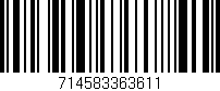 Código de barras (EAN, GTIN, SKU, ISBN): '714583363611'