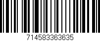 Código de barras (EAN, GTIN, SKU, ISBN): '714583363635'