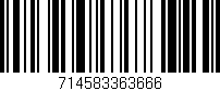 Código de barras (EAN, GTIN, SKU, ISBN): '714583363666'