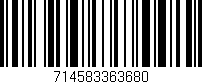 Código de barras (EAN, GTIN, SKU, ISBN): '714583363680'