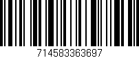 Código de barras (EAN, GTIN, SKU, ISBN): '714583363697'