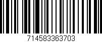 Código de barras (EAN, GTIN, SKU, ISBN): '714583363703'