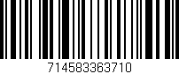 Código de barras (EAN, GTIN, SKU, ISBN): '714583363710'