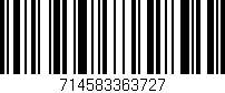 Código de barras (EAN, GTIN, SKU, ISBN): '714583363727'