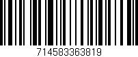 Código de barras (EAN, GTIN, SKU, ISBN): '714583363819'