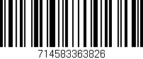 Código de barras (EAN, GTIN, SKU, ISBN): '714583363826'