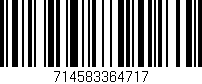 Código de barras (EAN, GTIN, SKU, ISBN): '714583364717'
