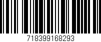 Código de barras (EAN, GTIN, SKU, ISBN): '718399168293'