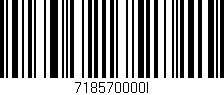 Código de barras (EAN, GTIN, SKU, ISBN): '718570000I'