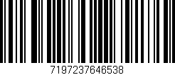 Código de barras (EAN, GTIN, SKU, ISBN): '7197237646538'