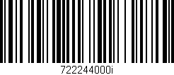 Código de barras (EAN, GTIN, SKU, ISBN): '722244000i'