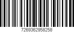 Código de barras (EAN, GTIN, SKU, ISBN): '7269362958258'