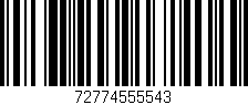 Código de barras (EAN, GTIN, SKU, ISBN): '72774555543'