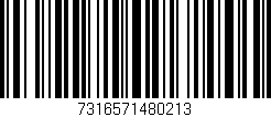 Código de barras (EAN, GTIN, SKU, ISBN): '7316571480213'