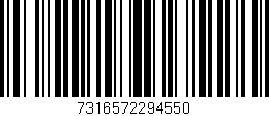 Código de barras (EAN, GTIN, SKU, ISBN): '7316572294550'